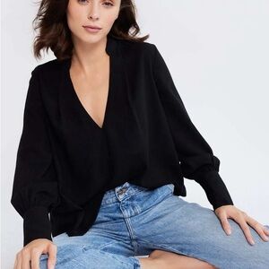 Mille Freya Black Georgette Top